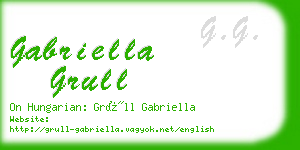 gabriella grull business card